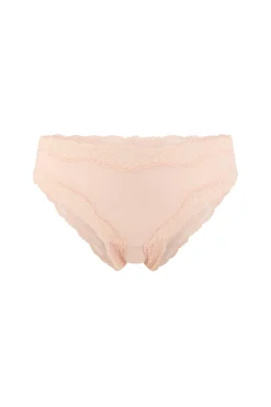 Culotte en microfibre et dentelle