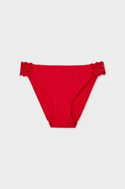 Culotte en microfibre et dentelle