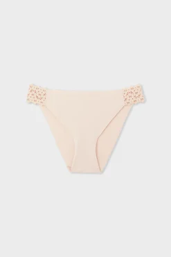 Culotte en microfibre et dentelle