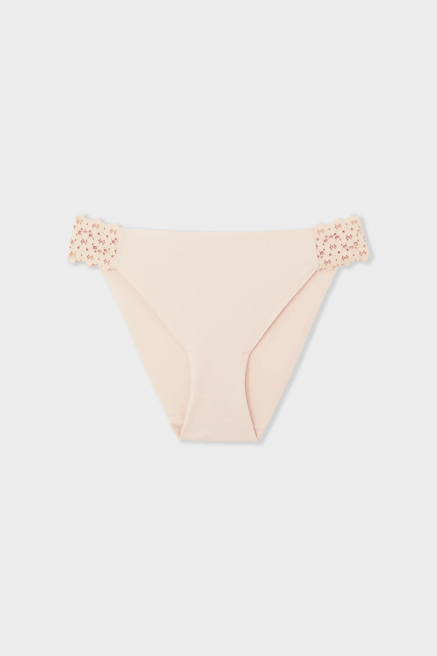 Culotte en microfibre et dentelle