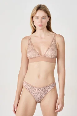 Culotte en tulle imprimé léopard