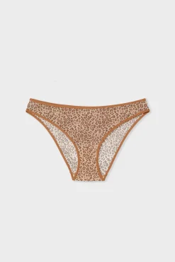 Culotte en tulle imprimé léopard