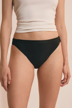 Culotte menstruelle en microfibre avec agrafes ajustables - Flux abondant