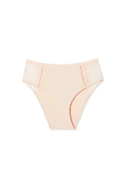 Culotte midi avec détails en dentelle