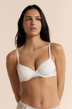Culotte midi avec détails en dentelle