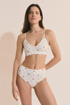Culotte midi échancrée