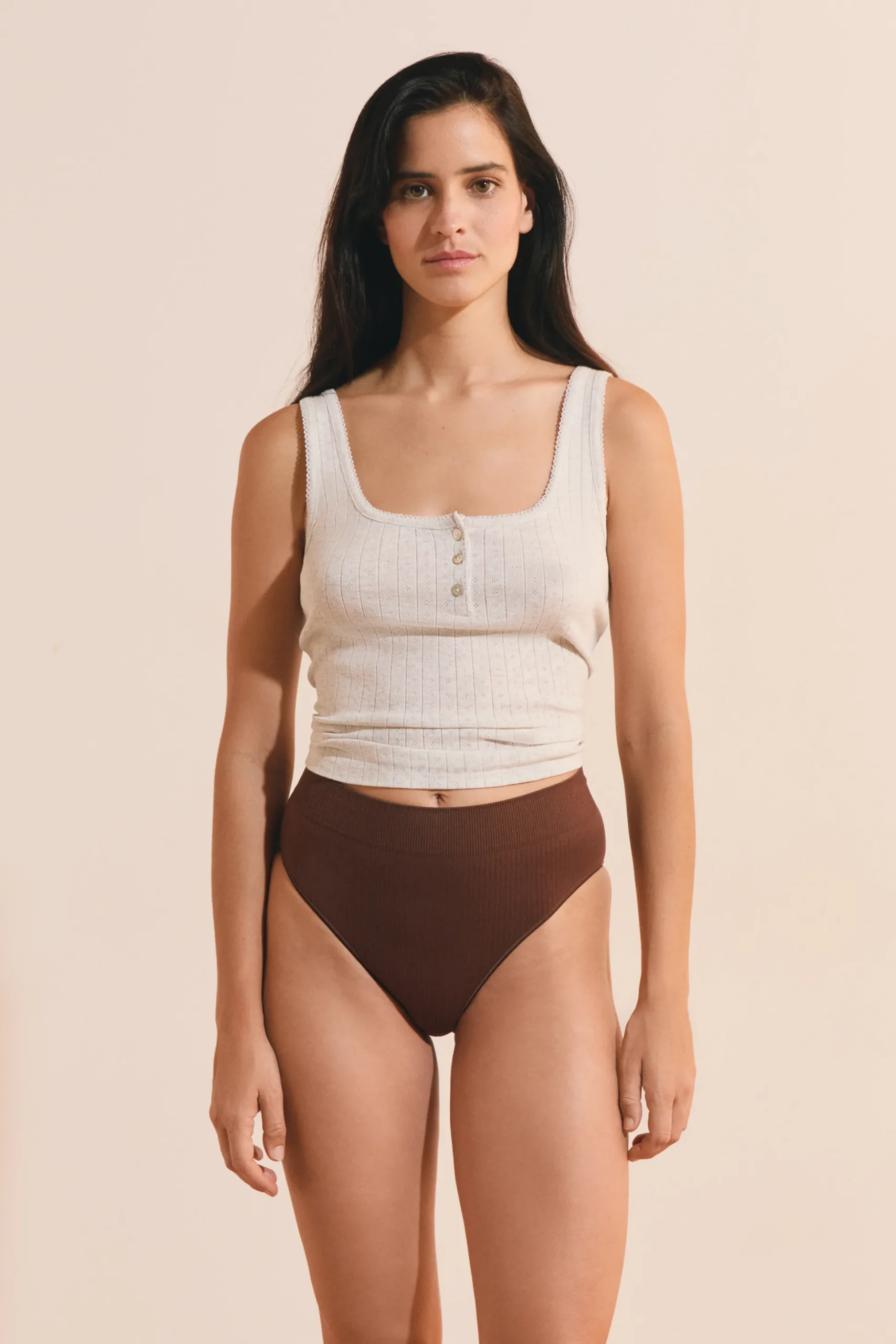 Culotte midi échancrée