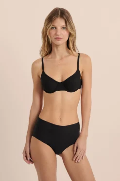 Culotte midi en microfibre
