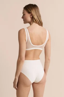 Culotte midi en microfibre