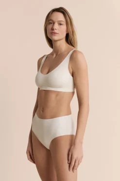 Culotte midi en microfibre