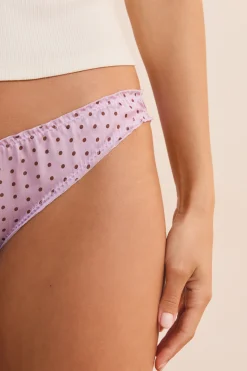Culotte satinée avec motifs