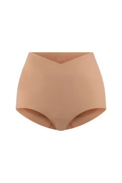 Culotte taille midi en microfibre effet push-up