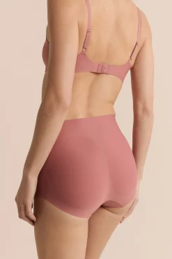 Culotte taille midi en microfibre effet push-up
