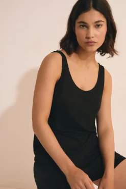 Débardeur de pyjama en lin