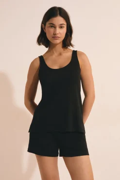 Débardeur de pyjama en lin
