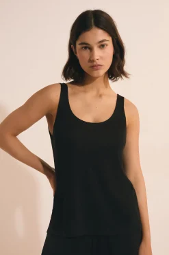 Débardeur de pyjama en lin
