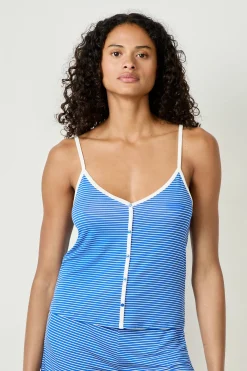 Débardeur de pyjama rayé