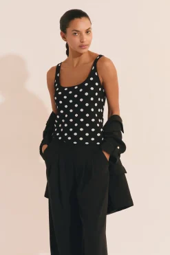 Débardeur à pois