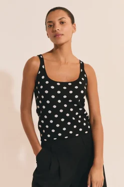 Débardeur à pois
