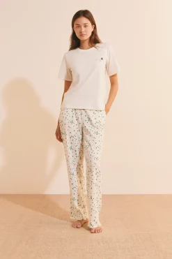 Ensemble de pyjama 2 pièces avec motifs trèfle en coton
