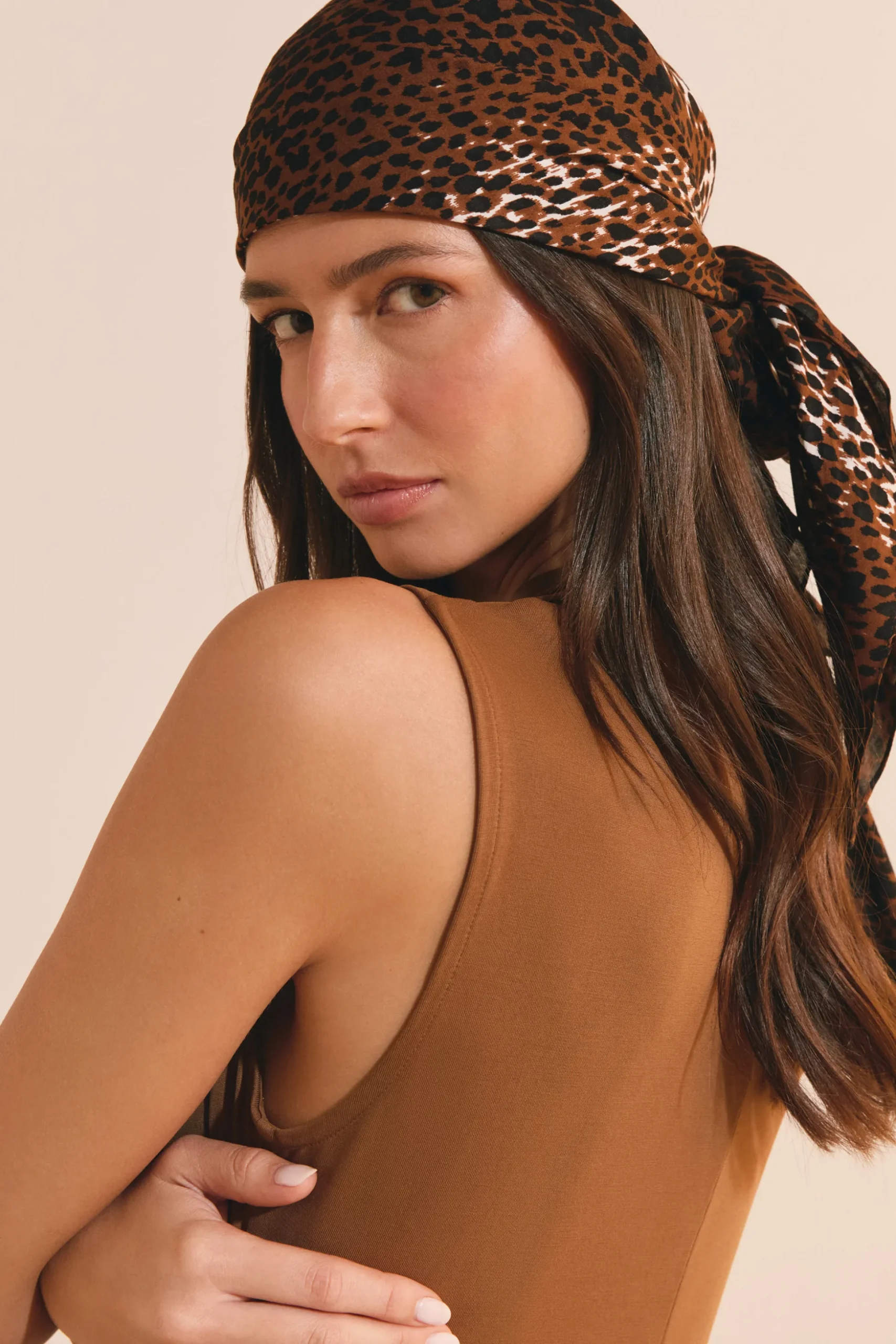 Foulard en léopard