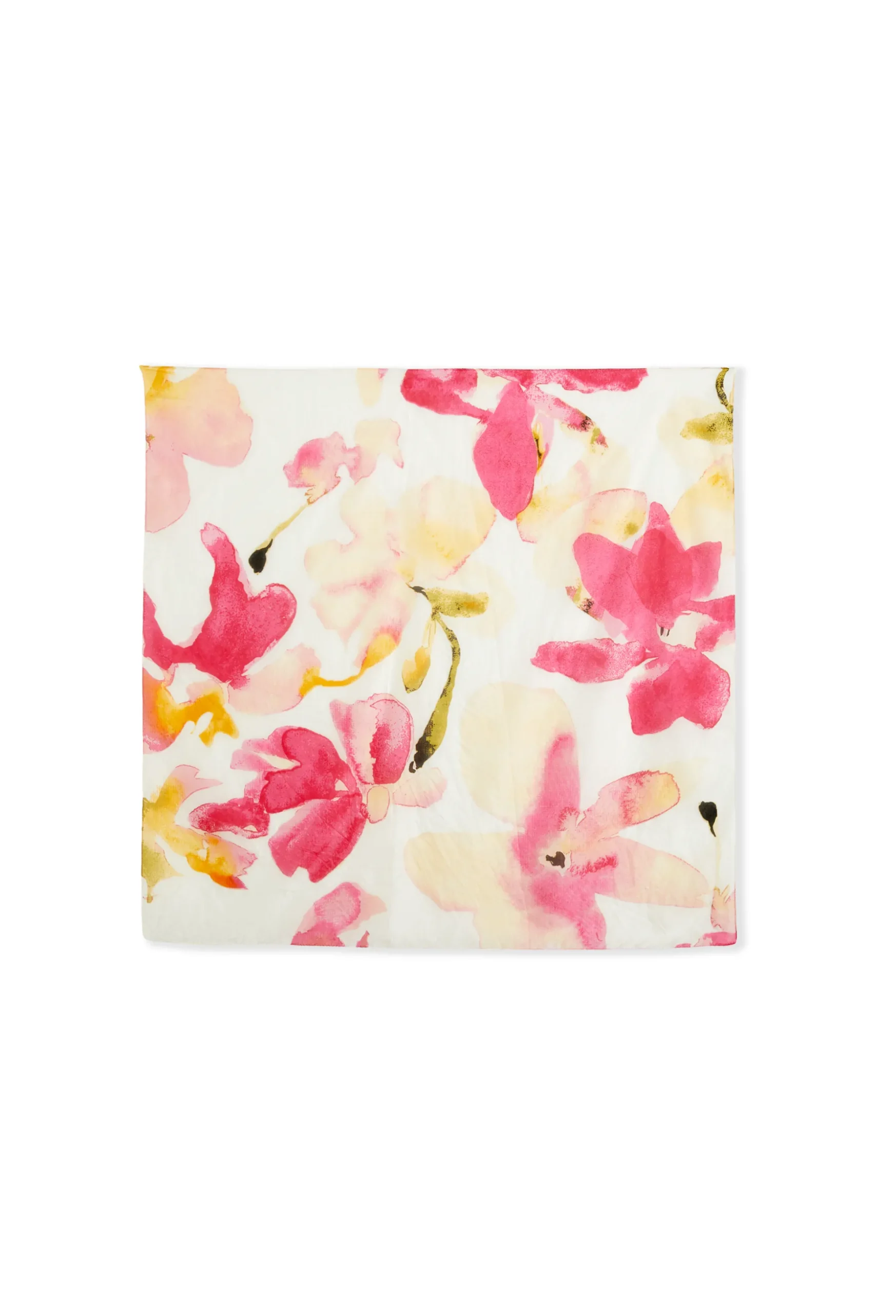 Foulard en soie à motifs