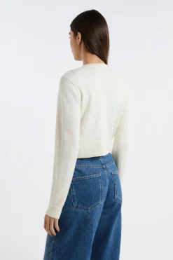Gilet cropped avec laine