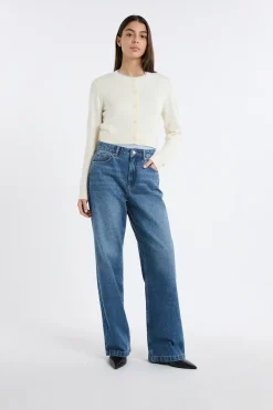 Gilet cropped avec laine