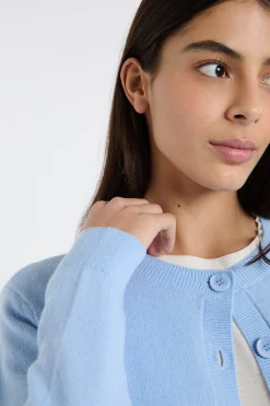 Gilet cropped avec laine
