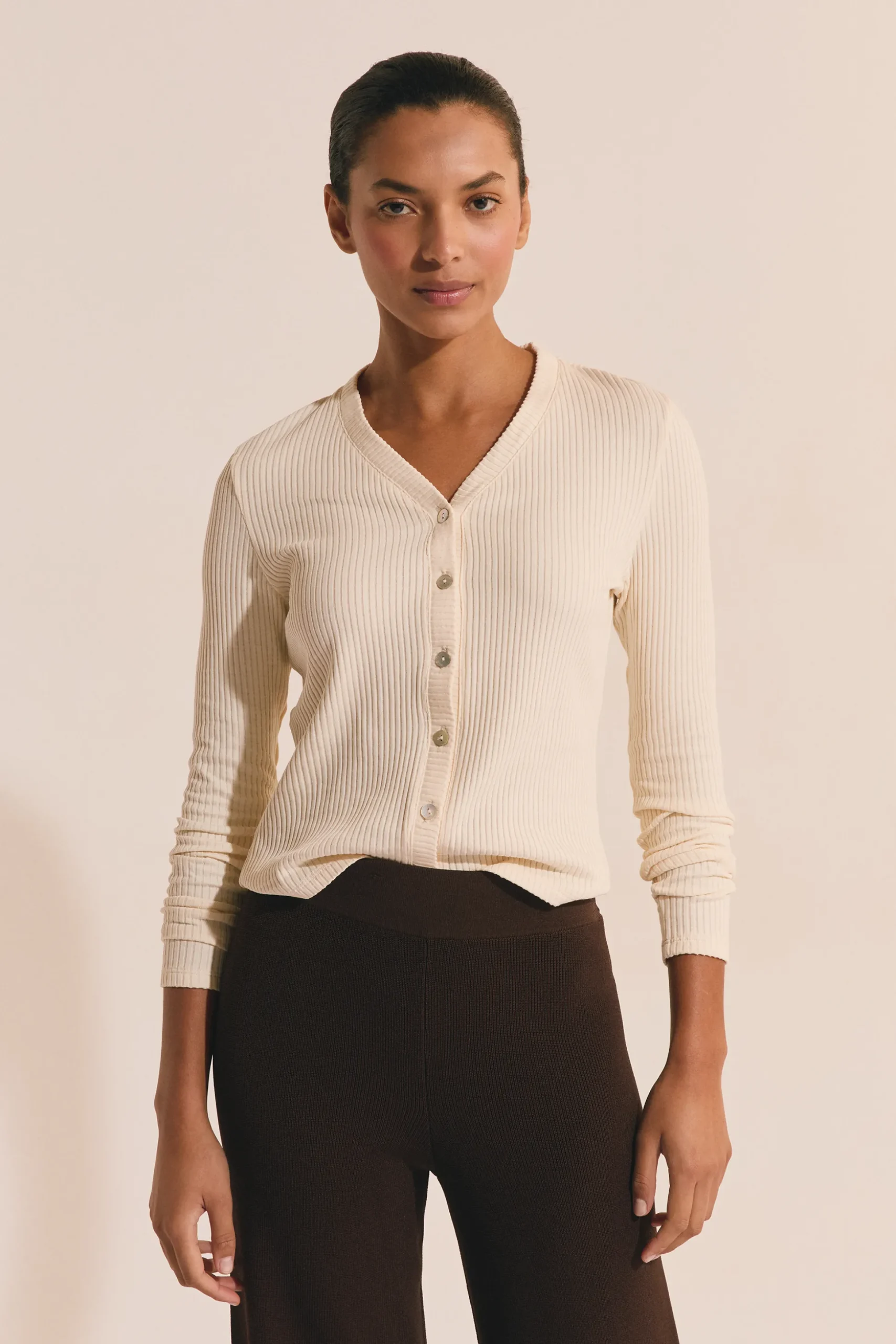 Gilet en coton côtelé