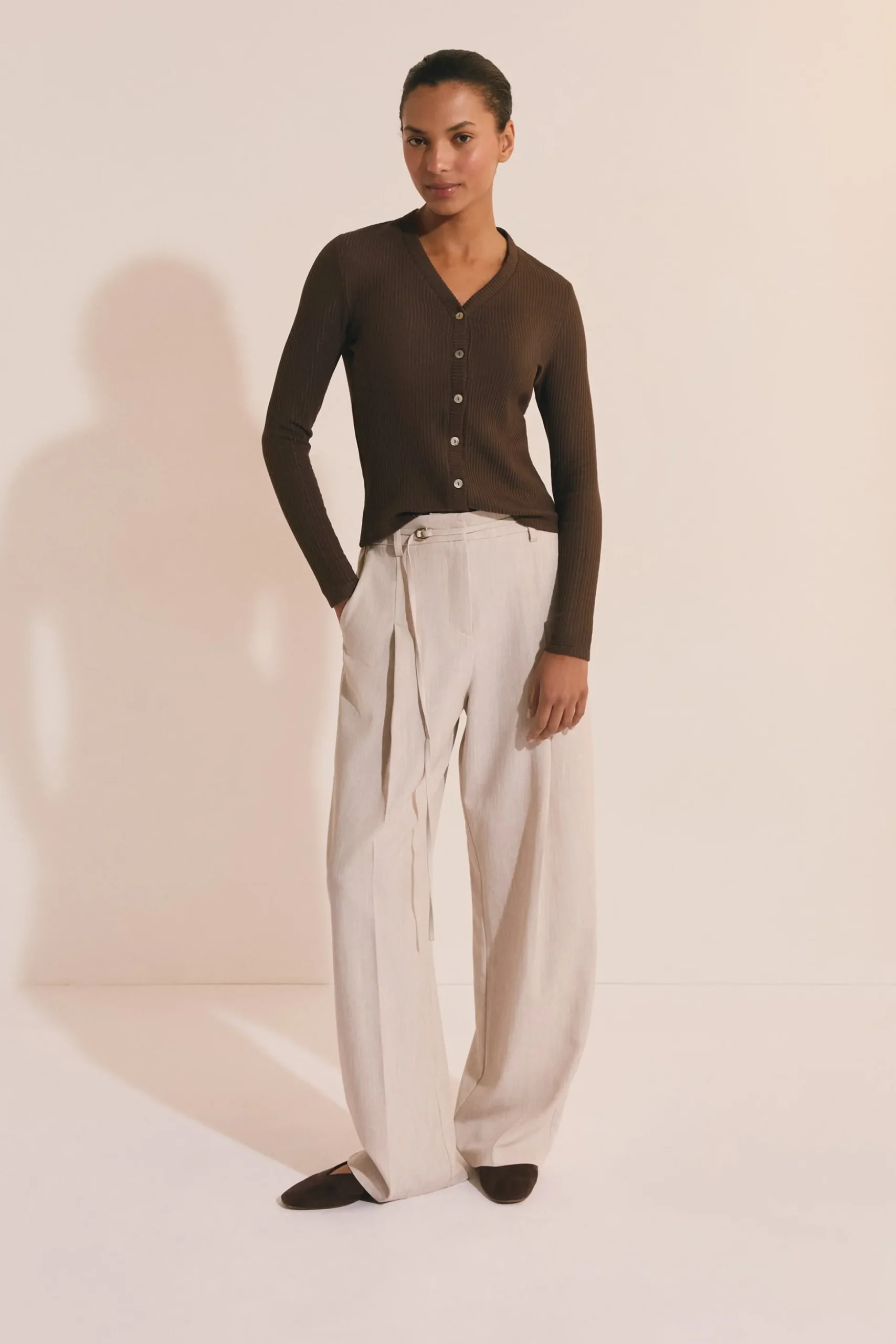 Gilet en coton côtelé