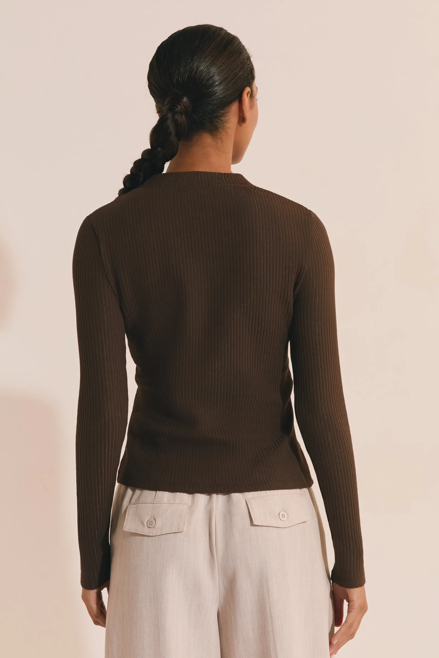 Gilet en coton côtelé