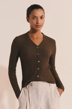 Gilet en coton côtelé
