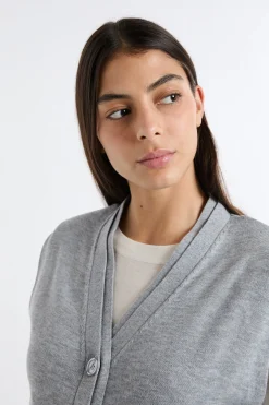 Gilet sans manches boutonné