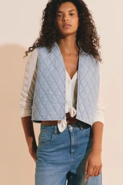 Gilet sans manches en coton
