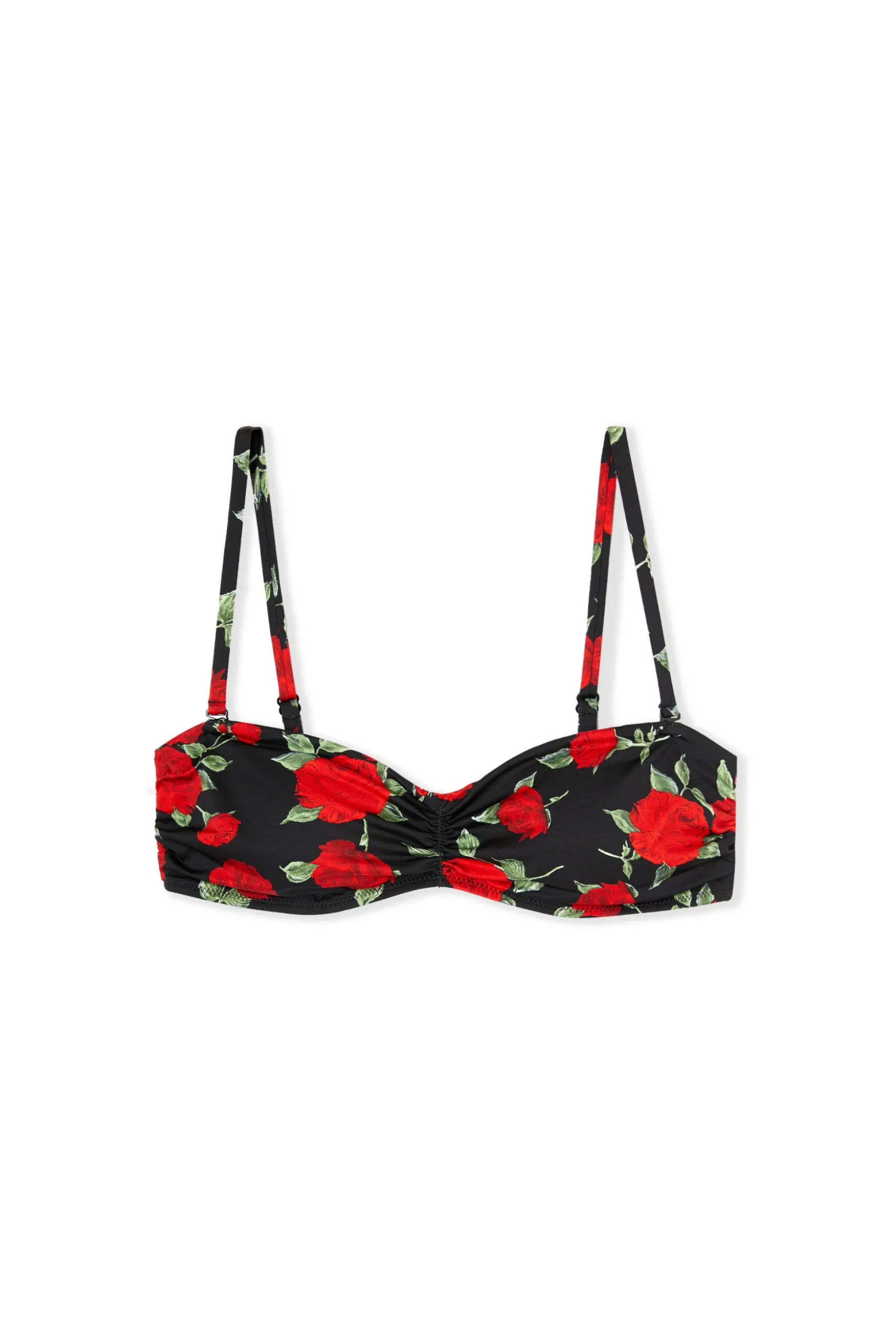 Haut de maillot de bain bandeau à motif floral