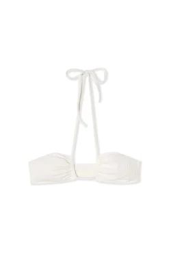 Haut de maillot de bain bandeau texturé