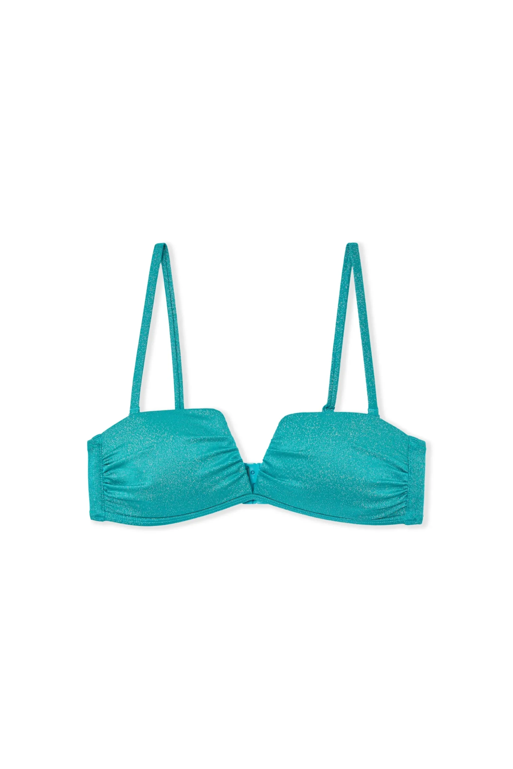 Haut de maillot de bain bandeau pailleté avec bretelles amovibles