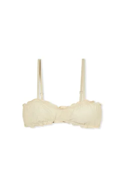 Haut de maillot de bain bandeau pailleté avec bretelles amovibles
