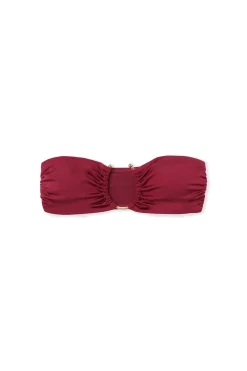 Haut de maillot de bain bandeau avec détail anneau