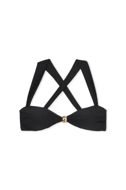Haut de maillot de bain bandeau avec détail bijou