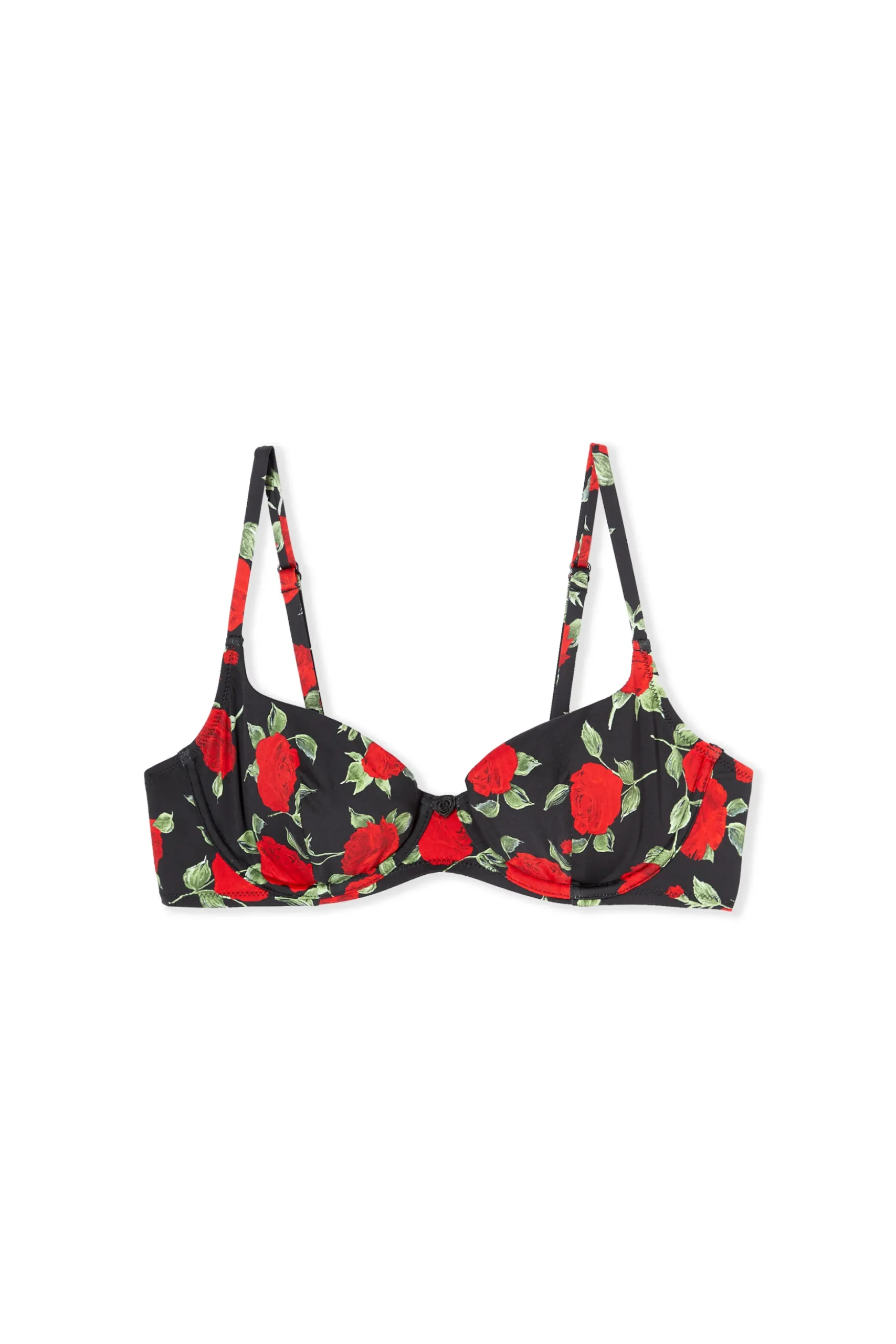 Haut de maillot de bain corbeille à motif floral