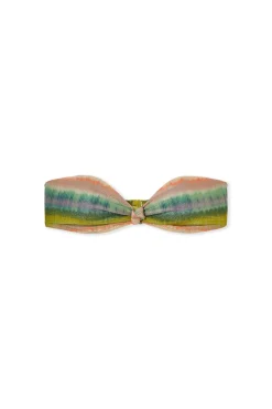 Haut de maillot de bain imprimé pailleté