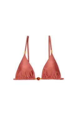 Haut de maillot de bain triangle avec perles