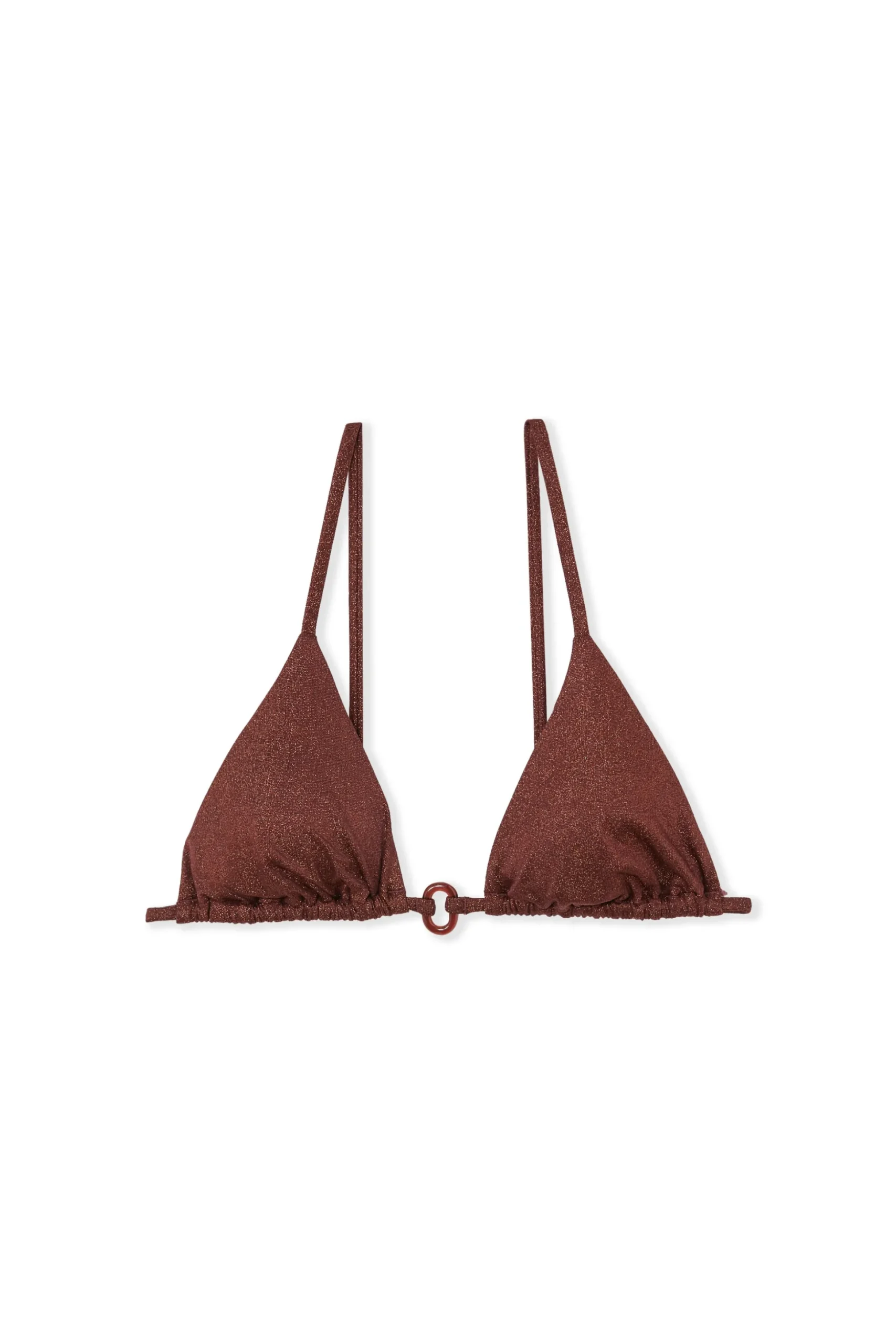 Haut de maillot de bain triangle multi positions pailleté