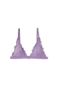 Haut de maillot de bain triangle pailleté