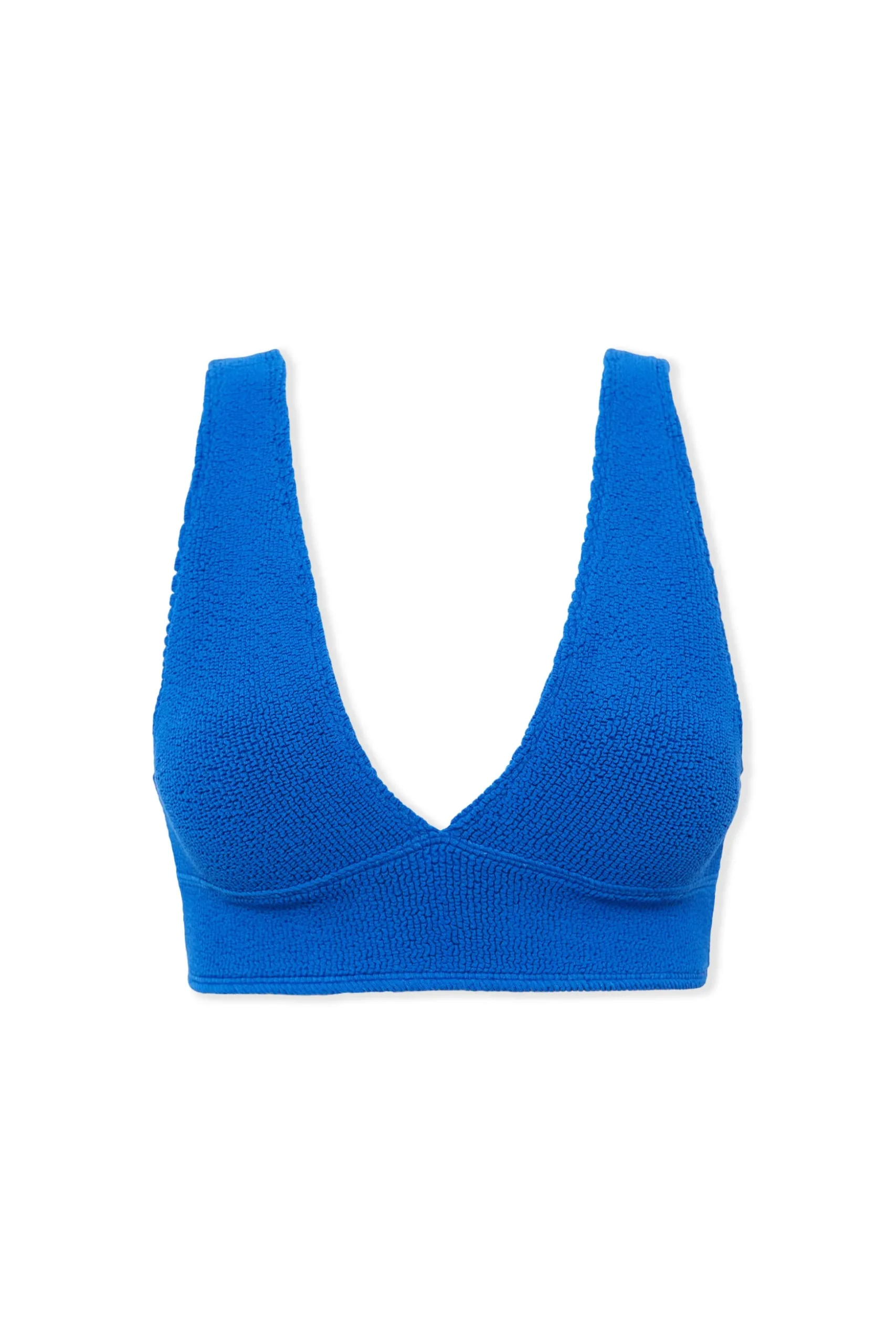 Haut de maillot de bain triangle en matière extensible