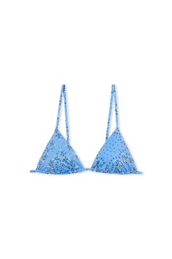 Haut de maillot de bain triangle multi positions à motifs