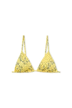Haut de maillot de bain triangle multi positions à motifs