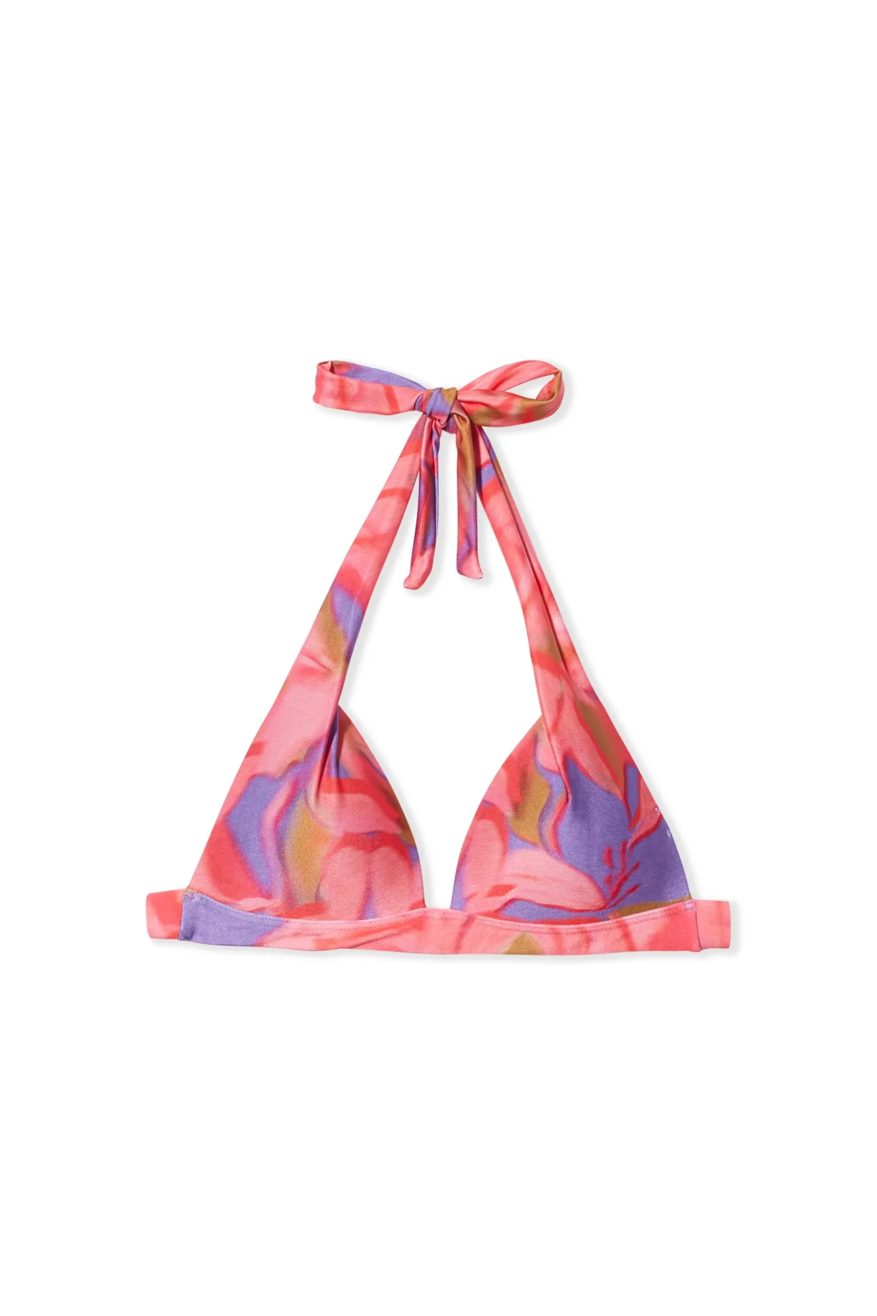 Haut de maillot de bain triangle fleuri